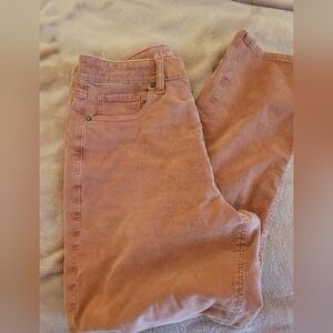 American Eagle Outfitters Stretch Corduroy Pants in Dusty Rose